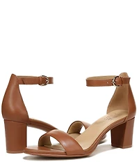 Naturalizer Vera Leather Ankle Strap Dress Sandals