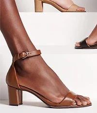 Naturalizer Vera Leather Ankle Strap Dress Sandals