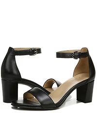 Naturalizer Vera Leather Ankle Strap Dress Sandals