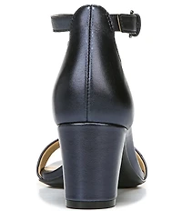 Naturalizer Vera Metallic Leather Dress Sandals