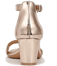 Naturalizer Vera Metallic Leather Dress Sandals