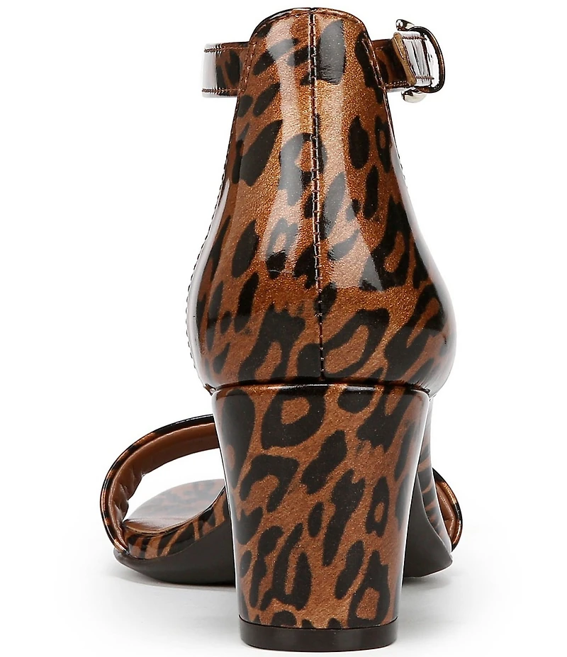 Naturalizer Vera Patent Leopard Print Dress Sandals