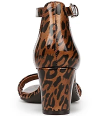 Naturalizer Vera Patent Leopard Print Dress Sandals