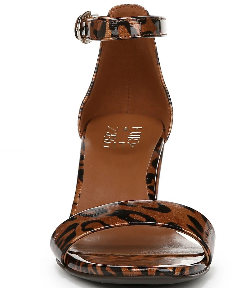 Naturalizer Vera Patent Leopard Print Dress Sandals