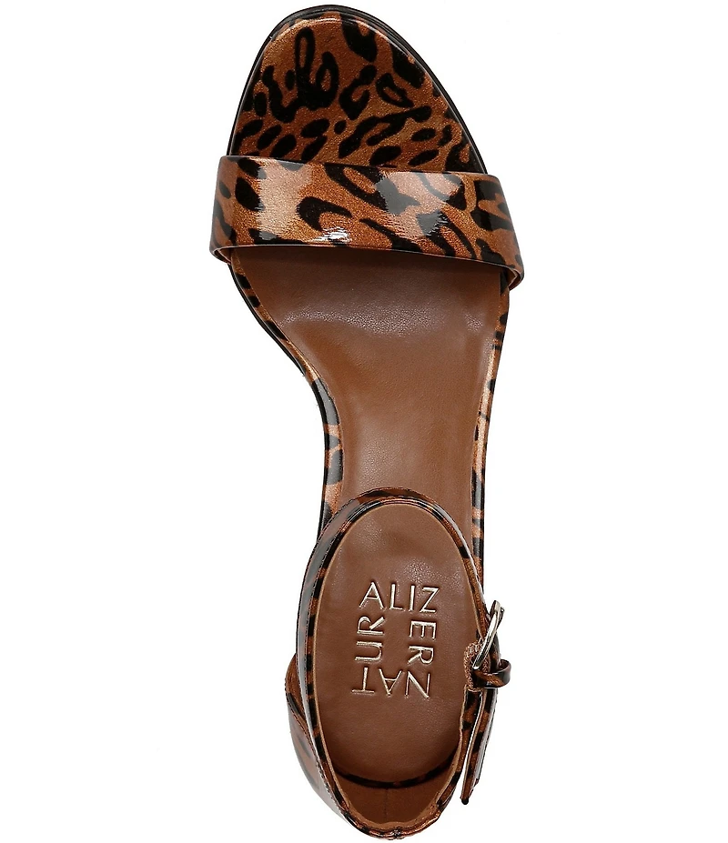 Naturalizer Vera Patent Leopard Print Dress Sandals
