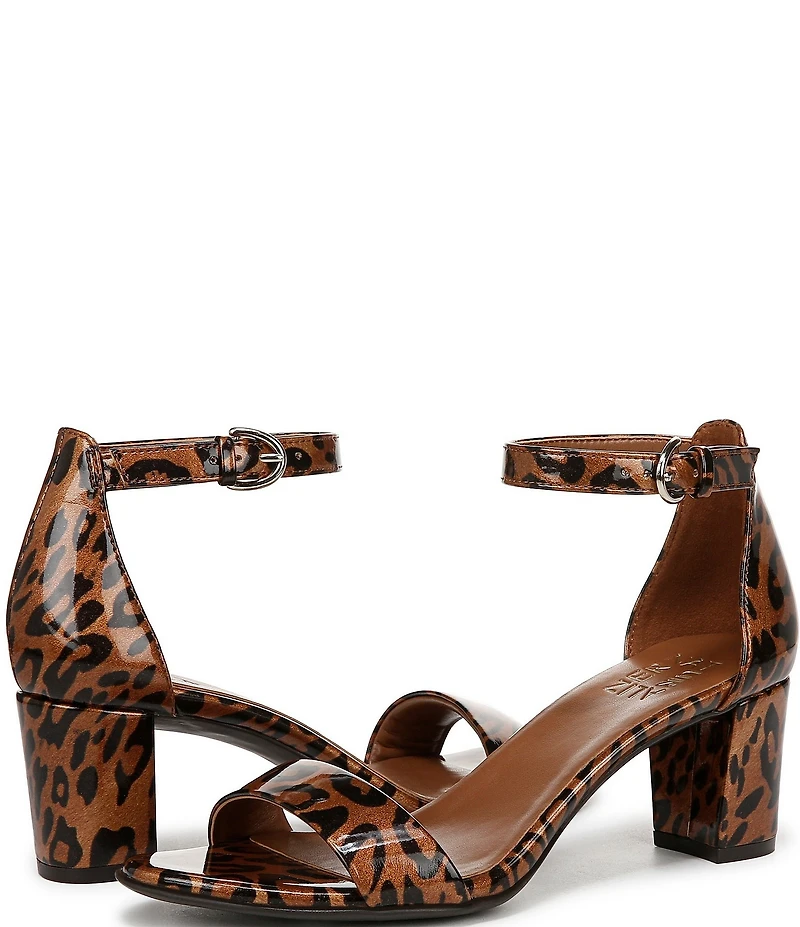 Naturalizer Vera Patent Leopard Print Dress Sandals