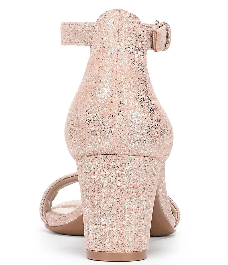 Naturalizer Vera Pattern Print Metallic Leather Dress Sandals