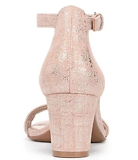 Naturalizer Vera Pattern Print Metallic Leather Dress Sandals