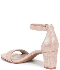 Naturalizer Vera Pattern Print Metallic Leather Dress Sandals