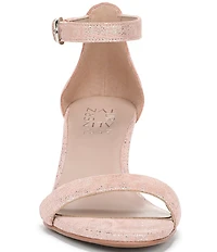 Naturalizer Vera Pattern Print Metallic Leather Dress Sandals