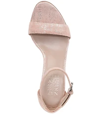 Naturalizer Vera Pattern Print Metallic Leather Dress Sandals