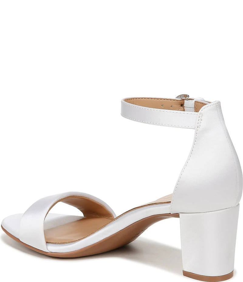 Naturalizer Vera Satin Ankle Strap Dress Sandals