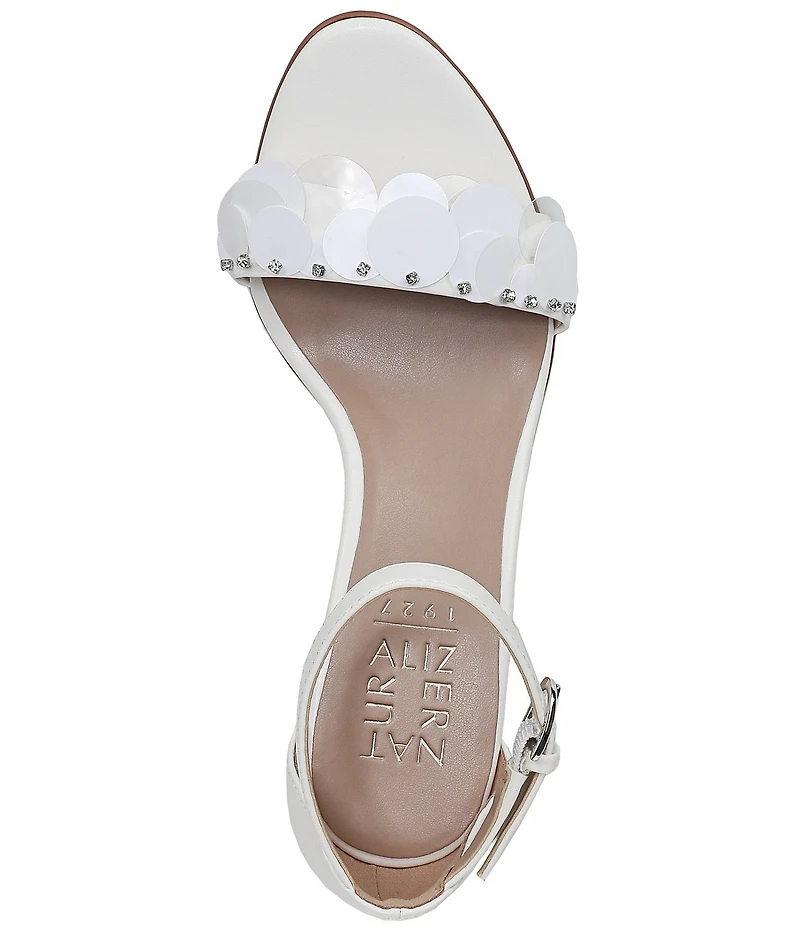 Naturalizer Vera Sequin Ankle Wrap Dress Sandals