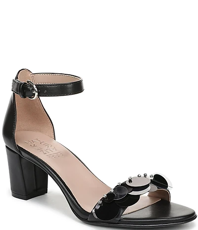 Naturalizer Vera Sequin Ankle Wrap Dress Sandals