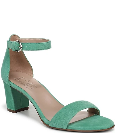 Naturalizer Vera Suede Ankle Wrap Dress Sandals