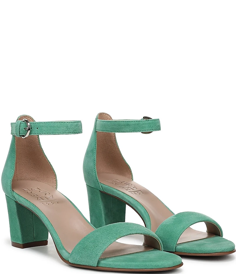 Naturalizer Vera Suede Ankle Wrap Dress Sandals