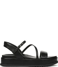 Naturalizer Zayda Leather Strappy Platform Sandals