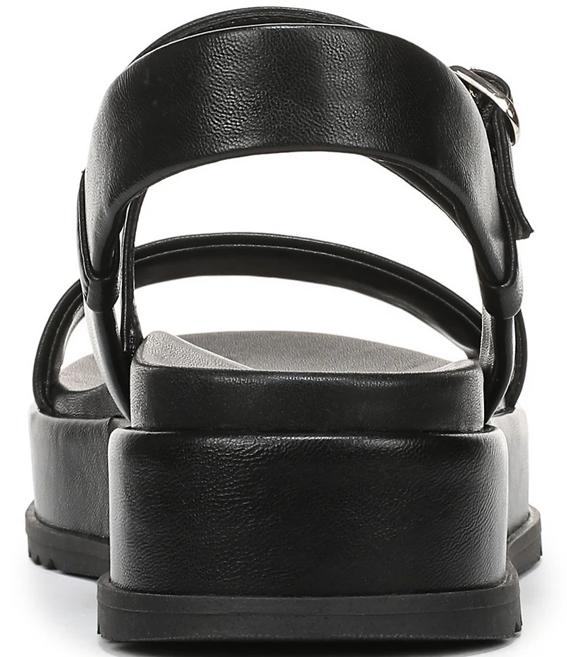 Naturalizer Zayda Leather Strappy Platform Sandals