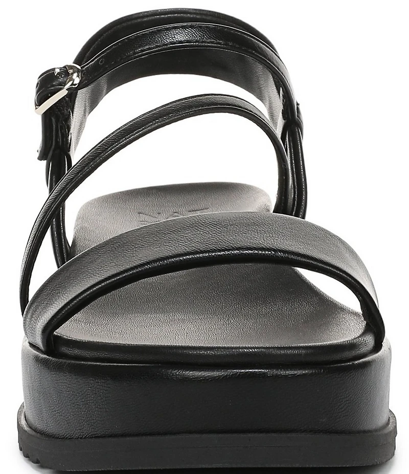 Naturalizer Zayda Leather Strappy Platform Sandals