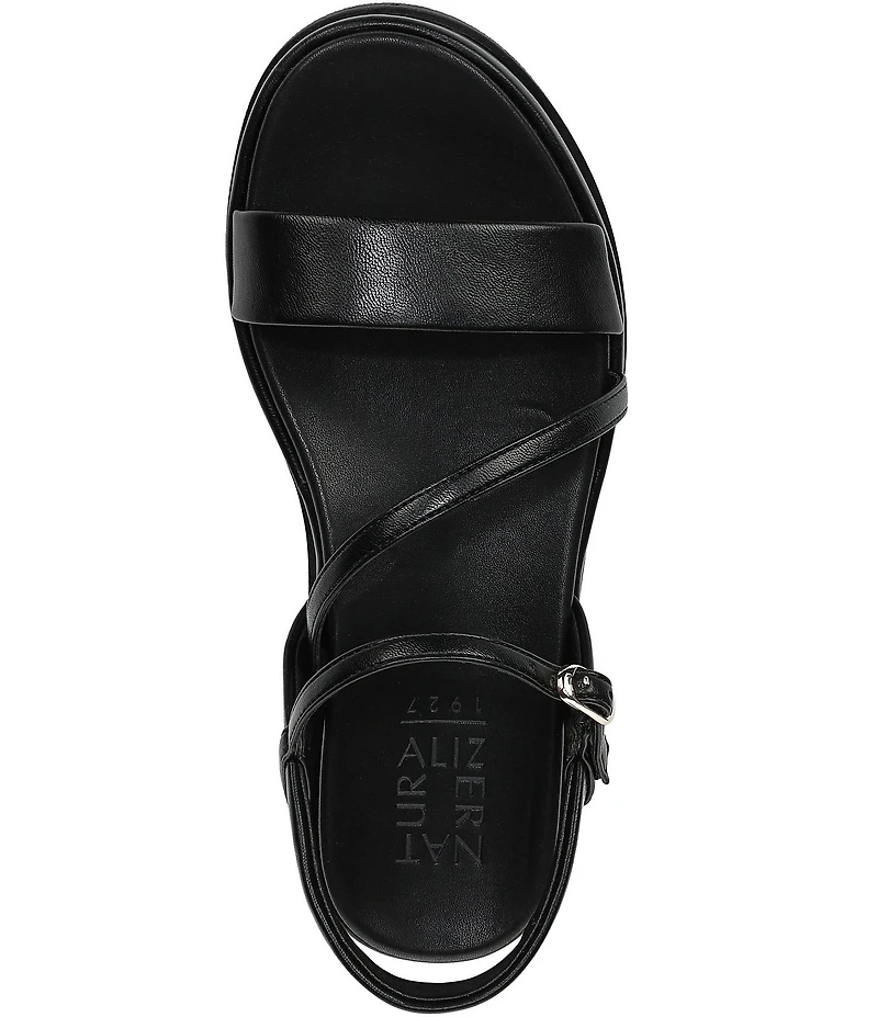 Naturalizer Zayda Leather Strappy Platform Sandals