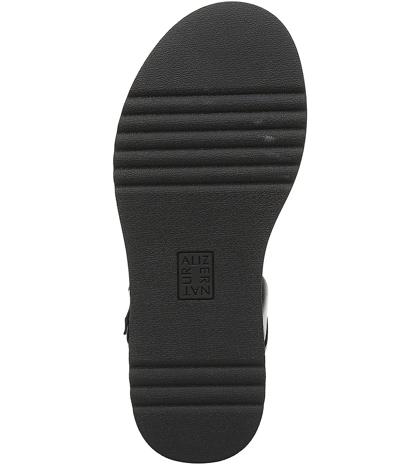 Naturalizer Zayda Leather Strappy Platform Sandals