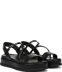 Naturalizer Zayda Leather Strappy Platform Sandals