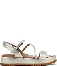Naturalizer Zayda Leather Strappy Platform Sandals