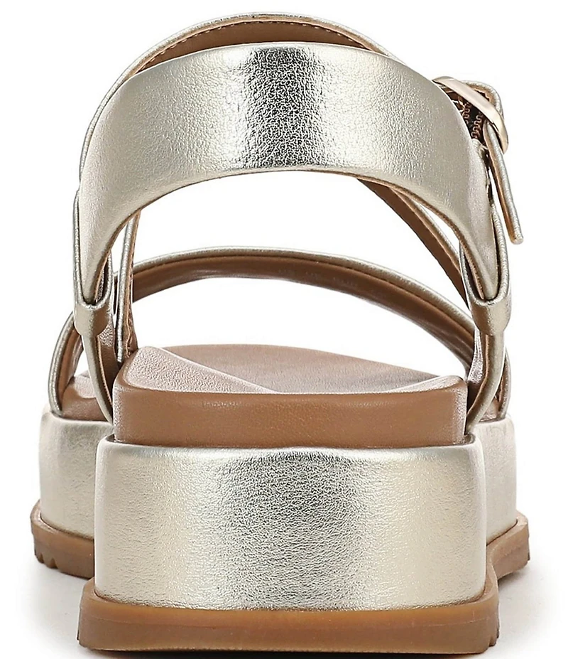 Naturalizer Zayda Leather Strappy Platform Sandals