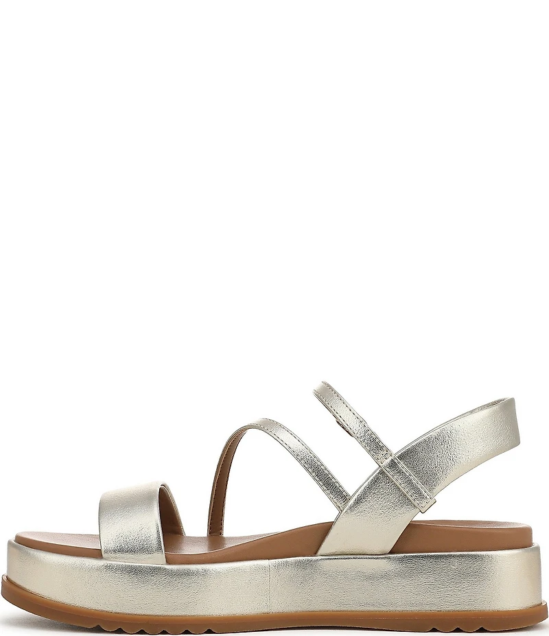 Naturalizer Zayda Leather Strappy Platform Sandals