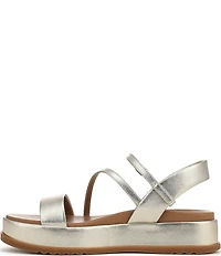 Naturalizer Zayda Leather Strappy Platform Sandals
