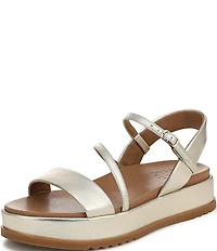 Naturalizer Zayda Leather Strappy Platform Sandals