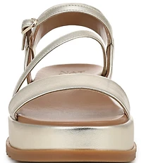 Naturalizer Zayda Leather Strappy Platform Sandals