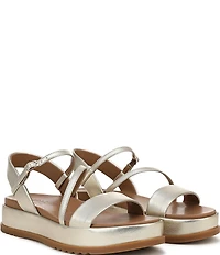 Naturalizer Zayda Leather Strappy Platform Sandals