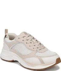 Naturalizer Zoie Mesh and Leather Lace Up Sneakers