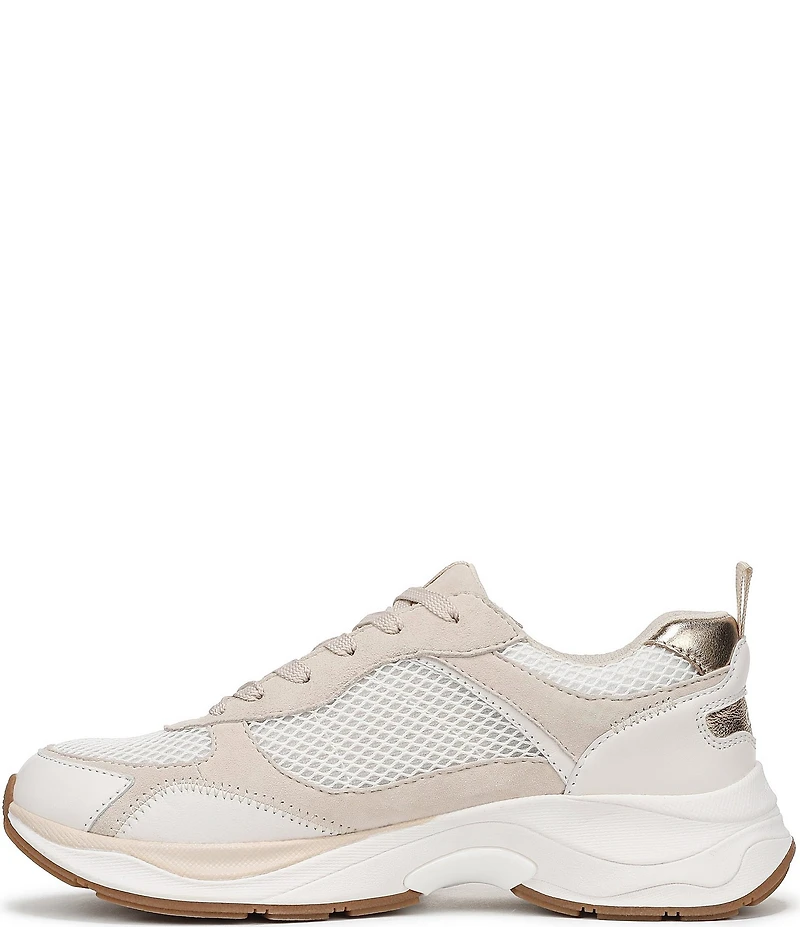 Naturalizer Zoie Mesh and Leather Lace Up Sneakers