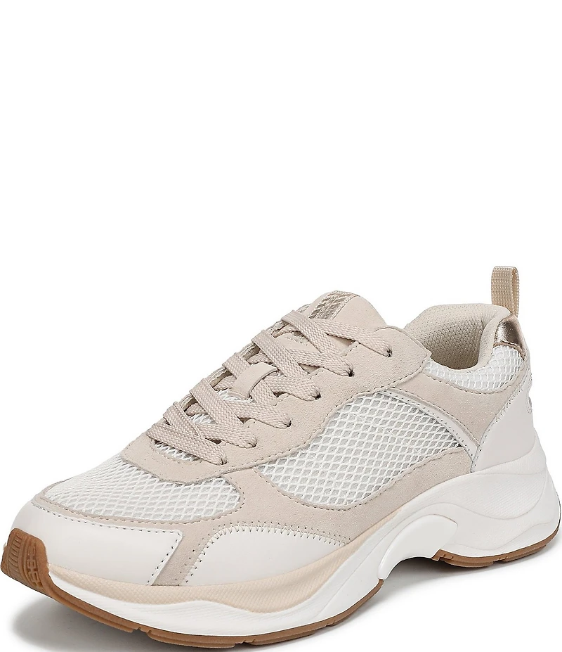 Naturalizer Zoie Mesh and Leather Lace Up Sneakers