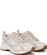 Naturalizer Zoie Mesh and Leather Lace Up Sneakers
