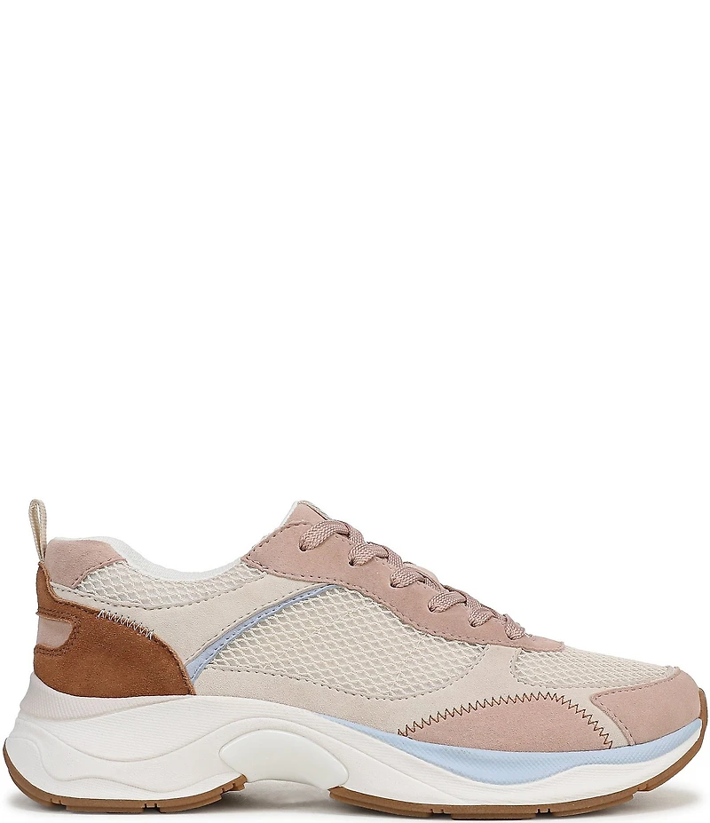 Naturalizer Zoie Mesh and Suede Lace Up Sneakers