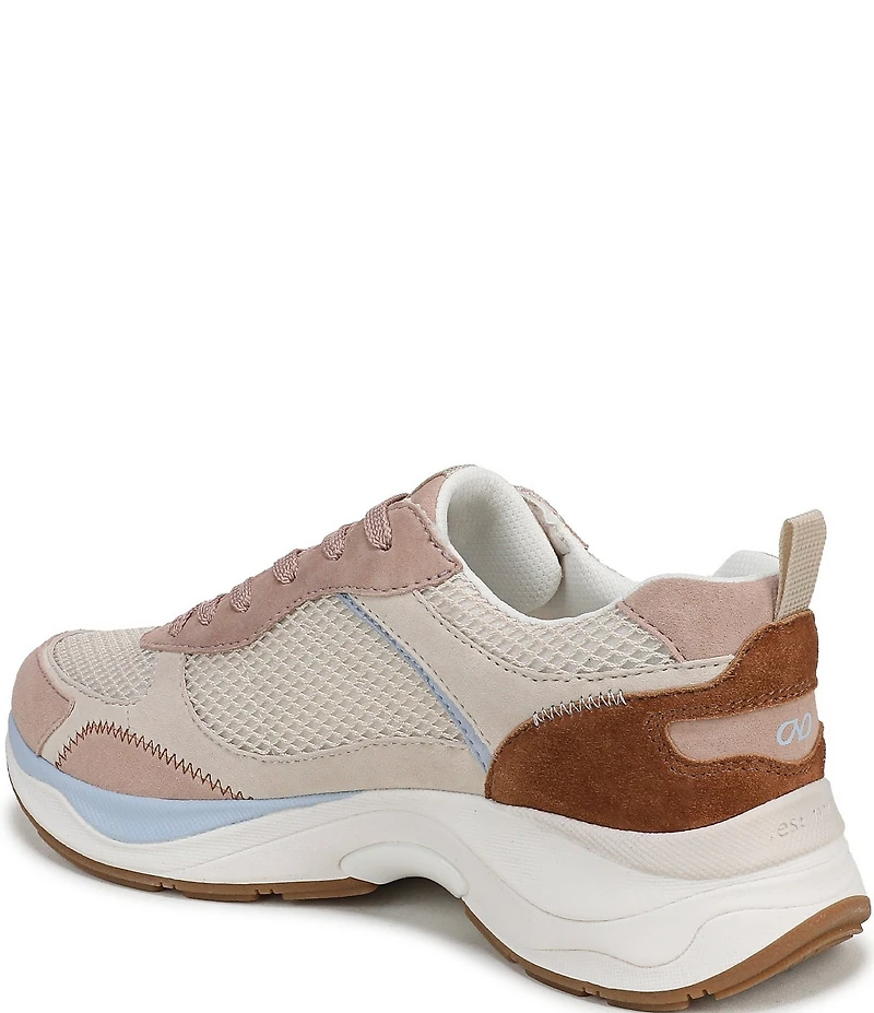 Naturalizer Zoie Mesh and Suede Lace Up Sneakers