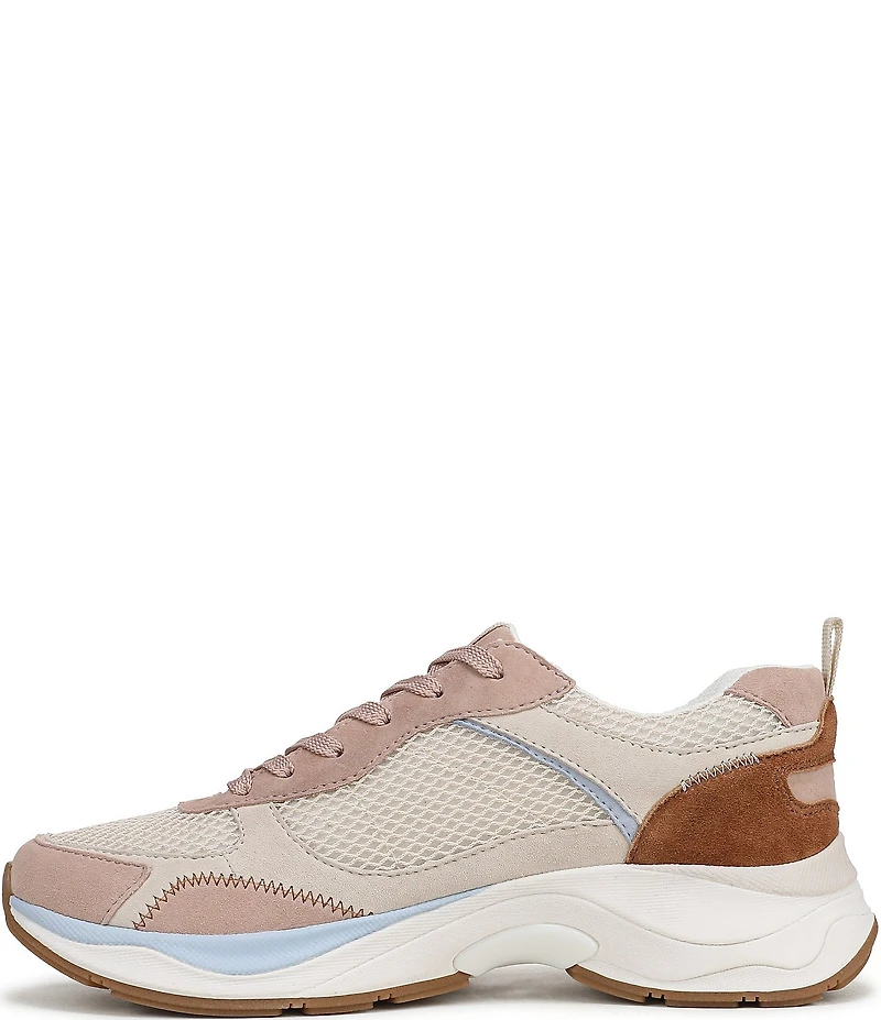 Naturalizer Zoie Mesh and Suede Lace Up Sneakers