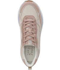Naturalizer Zoie Mesh and Suede Lace Up Sneakers