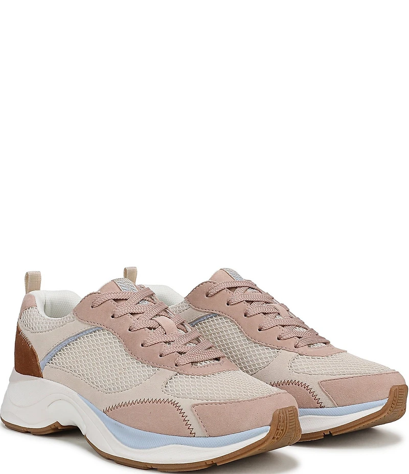 Naturalizer Zoie Mesh and Suede Lace Up Sneakers