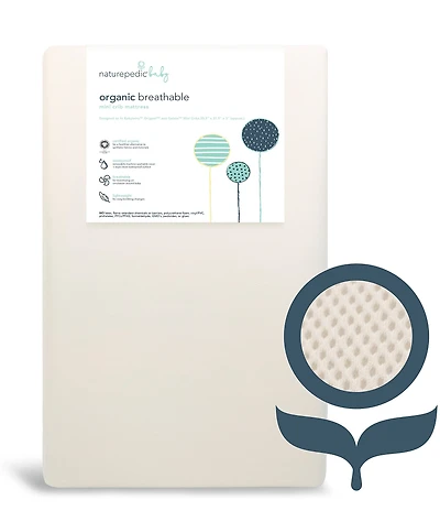 Naturepedic Organic Breathable Mini Crib Mattress