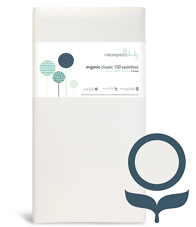 Naturepedic Organic Classic Lightweight 2-Stage Baby Crib & Toddler Mattress
