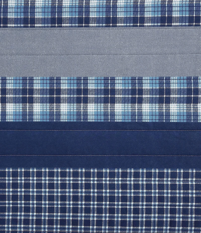 Nautica Addison Plaid Cotton Reversible Quilt Mini Set