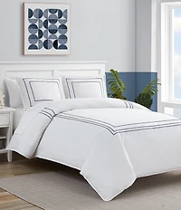 Nautica Alden White Duvet Cover Mini Set