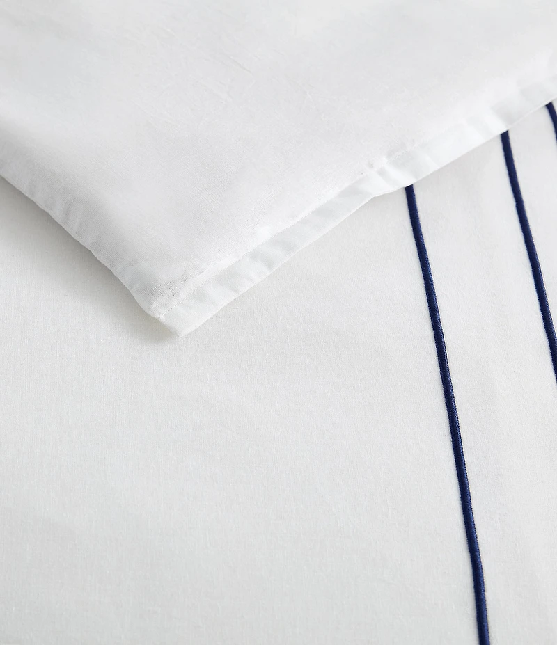 Nautica Alden White Duvet Cover Mini Set