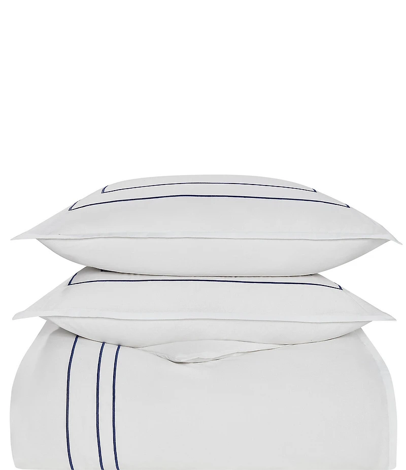 Nautica Alden White Duvet Cover Mini Set