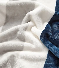 Nautica Awning Striped Flannel Throw