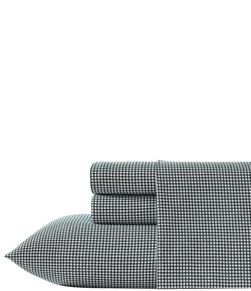 Nautica Bayside Plaid Flannel Sheet Set